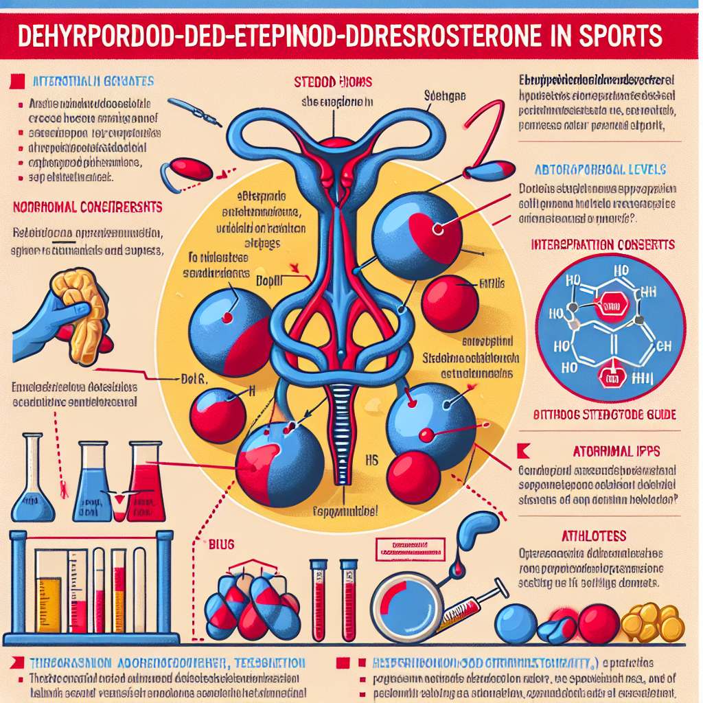 Regulation of dehydroepiandrosterone in sports